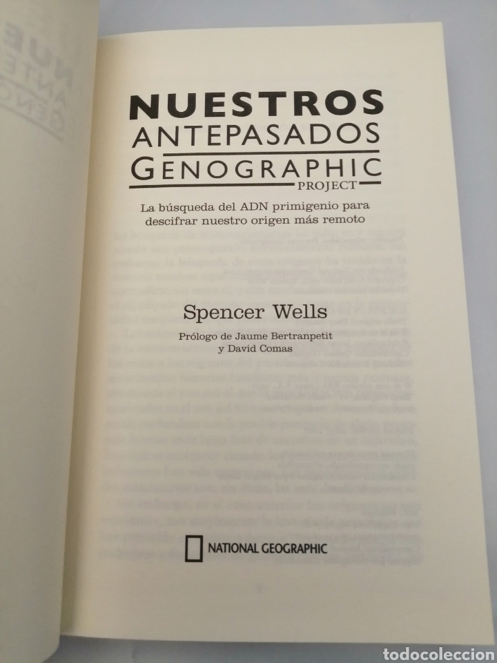 Libros de segunda mano: NUESTROS ANTEPASADOS; GENOGRAPHIC PROJECT (PRIMERA EDICI&Oacute;N) - Foto 3