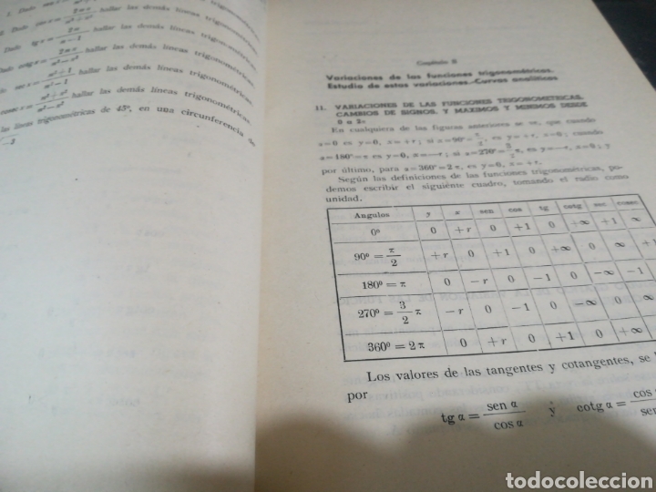 Libros de segunda mano de ciencias: Trigonometr&iacute;a rectil&iacute;nea y esf&eacute;rica - I. Fossi - 1943 - Foto 10