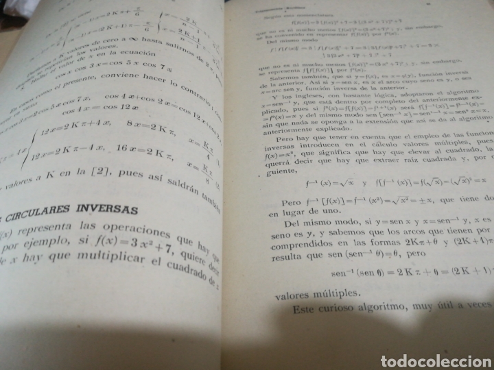 Libros de segunda mano de ciencias: Trigonometr&iacute;a rectil&iacute;nea y esf&eacute;rica - I. Fossi - 1943 - Foto 11