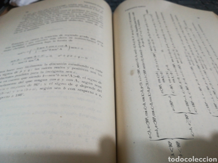 Libros de segunda mano de ciencias: Trigonometr&iacute;a rectil&iacute;nea y esf&eacute;rica - I. Fossi - 1943 - Foto 12