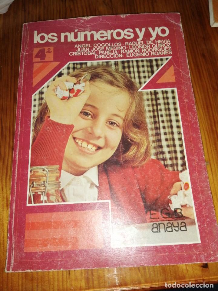 Libros de segunda mano de ciencias: Libro 4 de EGB MATEM&Aacute;TICAS editorial ANAYA LOS N&Uacute;MEROS Y YO colegio a&ntilde;o 1982 - Foto 1