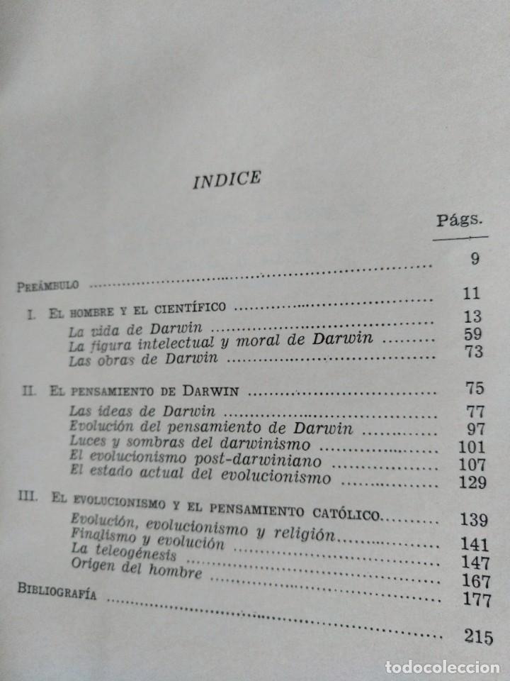Libros de segunda mano: Carlos Darwin y el evolucionismo - Foto 3