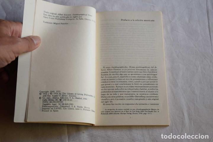 Libros de segunda mano de ciencias: Notas autobiogr&aacute;ficas - Albert Einstein - Ed Alianza , 1984 - Foto 4