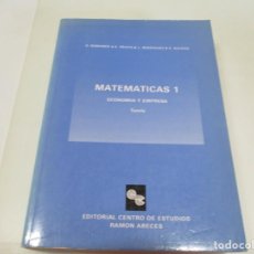 Libros de segunda mano de Ciencias: O SAMAMED, E. PRIETO, J. RODRIGUEZ, A. ALCAIDE MATEMÁTICAS 1 ECONOMÍA Y EMPRESA W6347. Lote 253065610