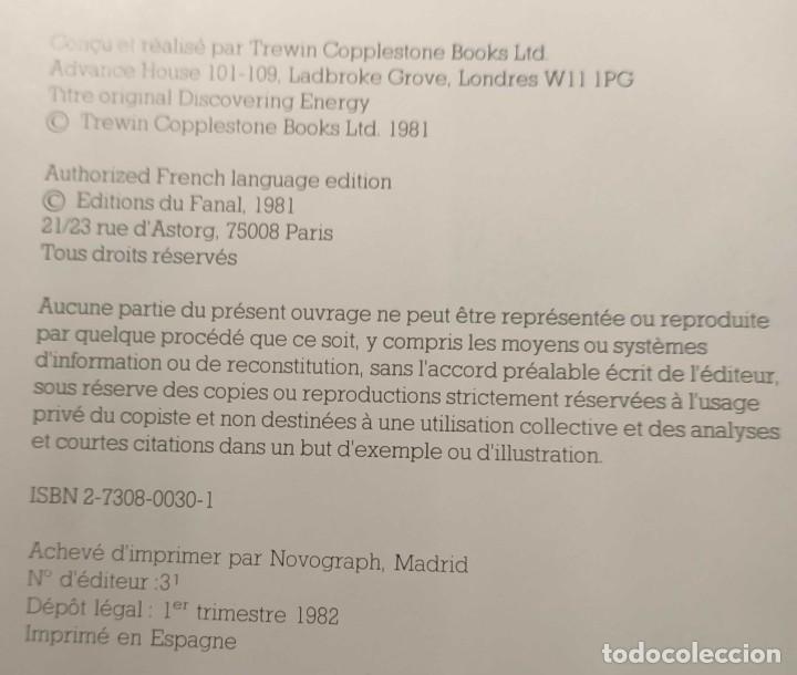 Libros de segunda mano de ciencias: Libro: D&eacute;couvrir l&Eacute;nergie, Ed. Hachette, 1982 - Foto 3