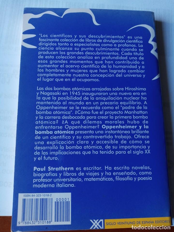 Libros de segunda mano de ciencias: OPPENHEIMER Y LA BOMBA ATOMICA. PAUL STRATHERN - Foto 3
