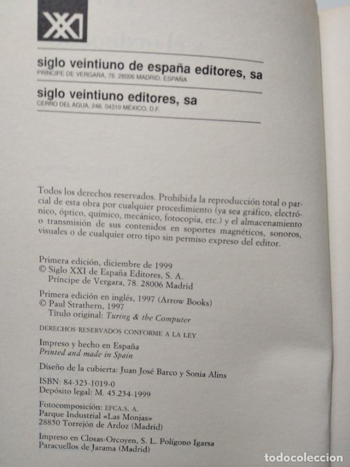 Libros de segunda mano de ciencias: TURING Y EL ORDENADOR PAUL STRATHERN - Foto 2