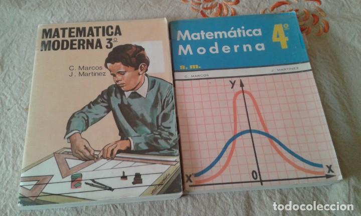 Libros de segunda mano de ciencias: MATEM&Aacute;TICA MODERNA 3&ordm; Y 4&ordm; MARCOS MARTINEZ ED S.M - Foto 1