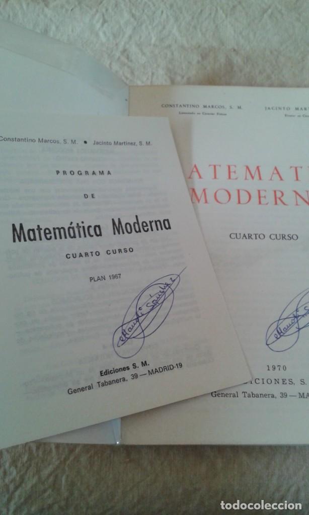 Libros de segunda mano de ciencias: MATEM&Aacute;TICA MODERNA 3&ordm; Y 4&ordm; MARCOS MARTINEZ ED S.M - Foto 6