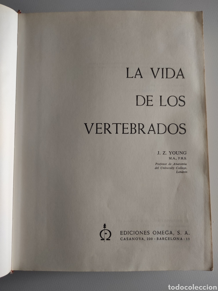 Libros de segunda mano: La vida de los vertebrados. J. Z. Young - Foto 4
