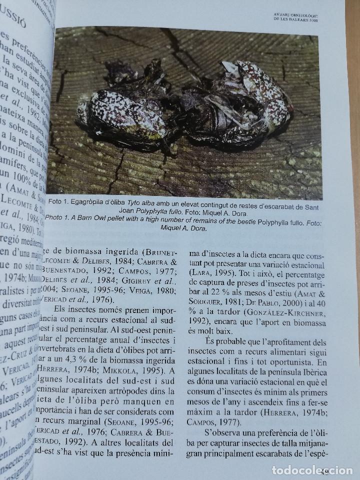 Libros de segunda mano: ANUARI ORNITOL&Ograve;GIC DE LES BALEARS. VOLUM 23 (2008) - Foto 4