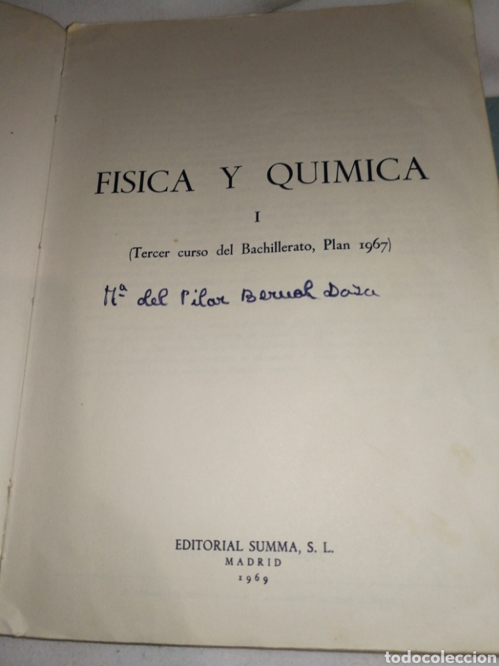 Libros de segunda mano de ciencias: F&Iacute;SICA Y QU&Iacute;MICA BACHILLERATO A&Ntilde;O 1969 - Foto 2