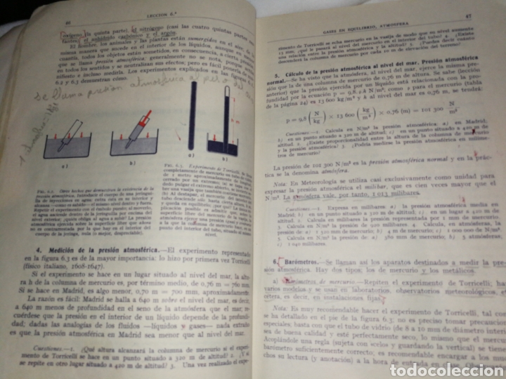 Libros de segunda mano de ciencias: F&Iacute;SICA Y QU&Iacute;MICA BACHILLERATO A&Ntilde;O 1969 - Foto 3