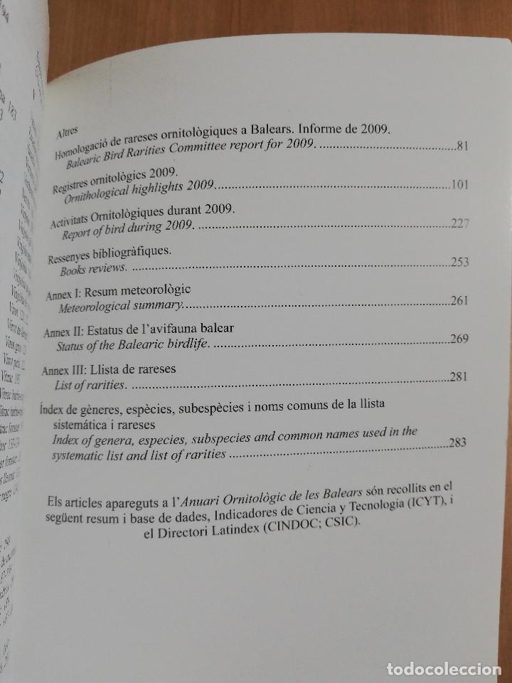 Libros de segunda mano: ANUARI ORNITOL&Ograve;GIC DE LES BALEARS. VOLUM 24 (2009) - Foto 3