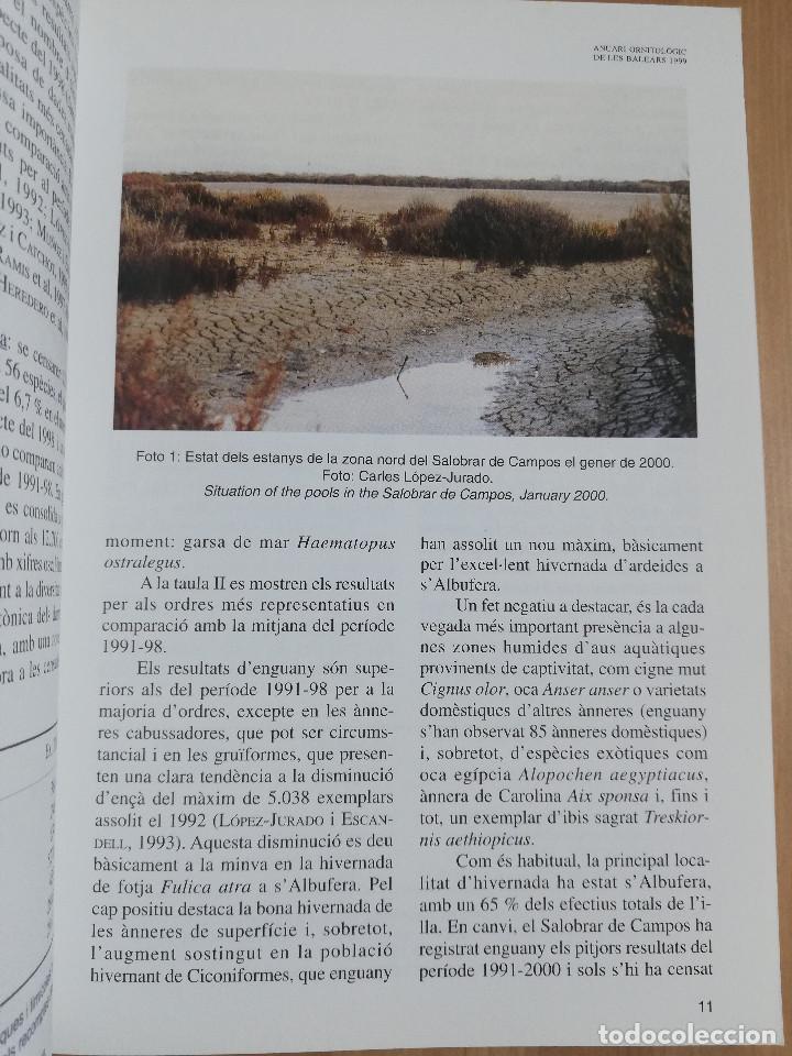 Libros de segunda mano: ANUARI ORNITOL&Ograve;GIC DE LES BALEARS. VOLUM 14 (1999) - Foto 5
