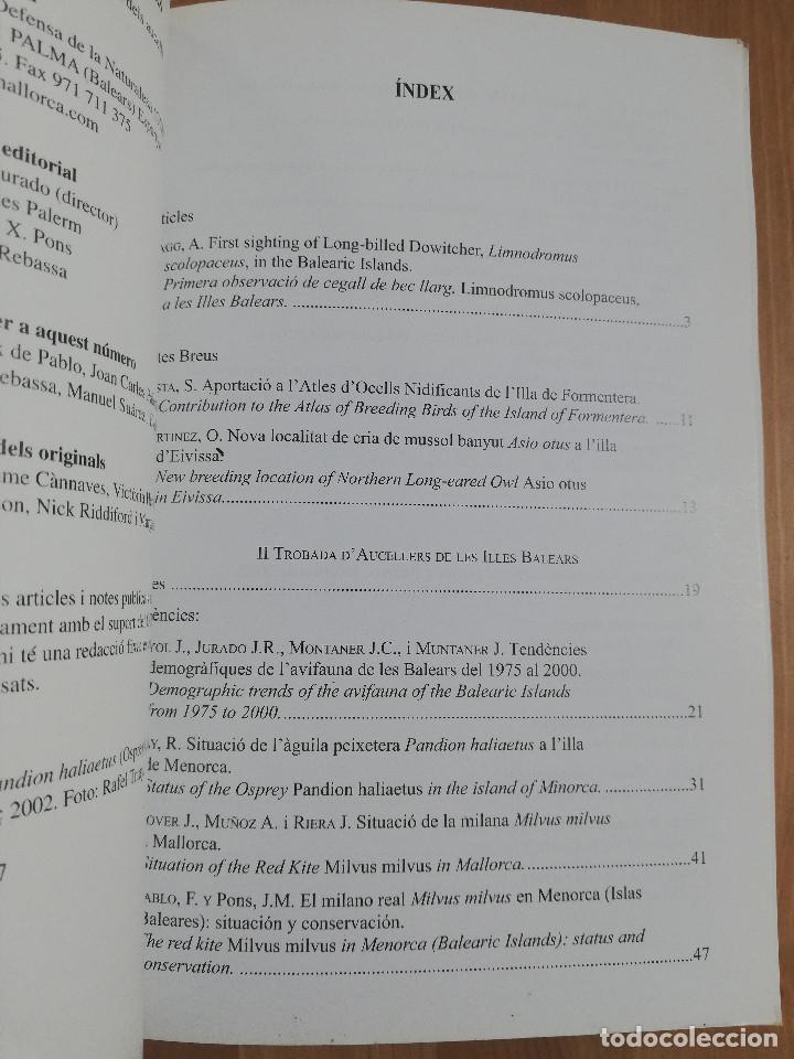 Libros de segunda mano: ANUARI ORNITOL&Ograve;GIC DE LES BALEARS. VOLUM 17 (2002) - Foto 2
