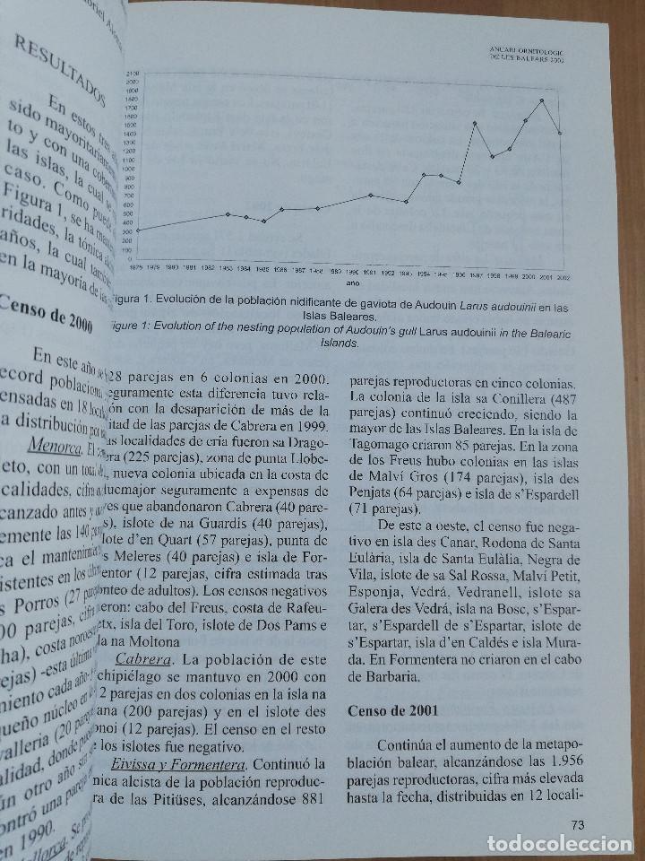 Libros de segunda mano: ANUARI ORNITOL&Ograve;GIC DE LES BALEARS. VOLUM 17 (2002) - Foto 7