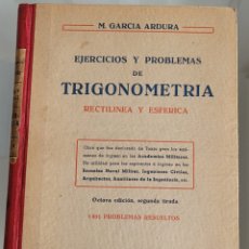 Libros de segunda mano de Ciencias: TRIGONOMÉTRIA. M. GARCÍA ARDURA.