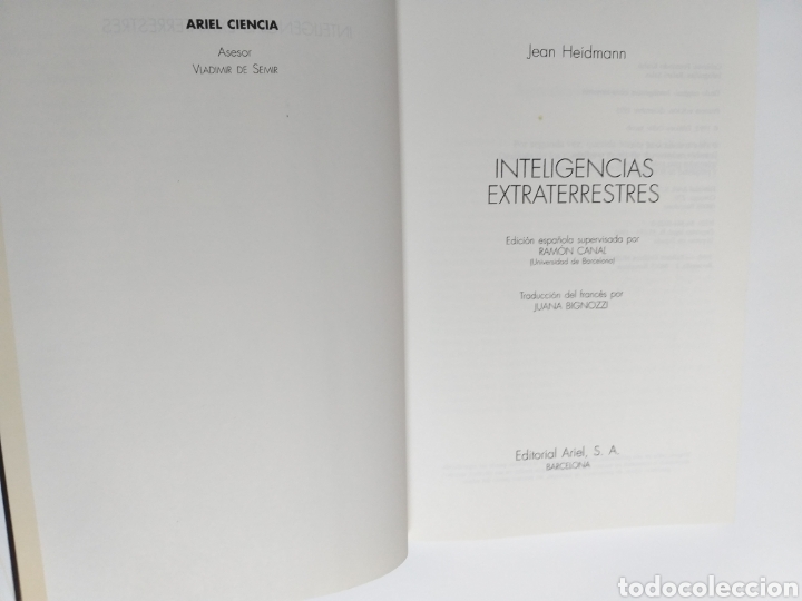 Libros de segunda mano de ciencias: Inteligencias extraterrestres Jean Heidmann ... . . Temas f&iacute;sica - Foto 8