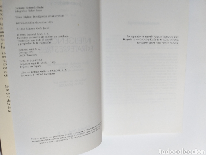 Libros de segunda mano de ciencias: Inteligencias extraterrestres Jean Heidmann ... . . Temas f&iacute;sica - Foto 9