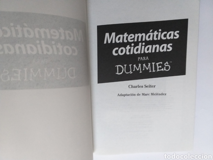 Libros de segunda mano de ciencias: Matem&aacute;ticas cotidianas para dummies Charles seiter . . . Temas matem&aacute;ticas - Foto 8