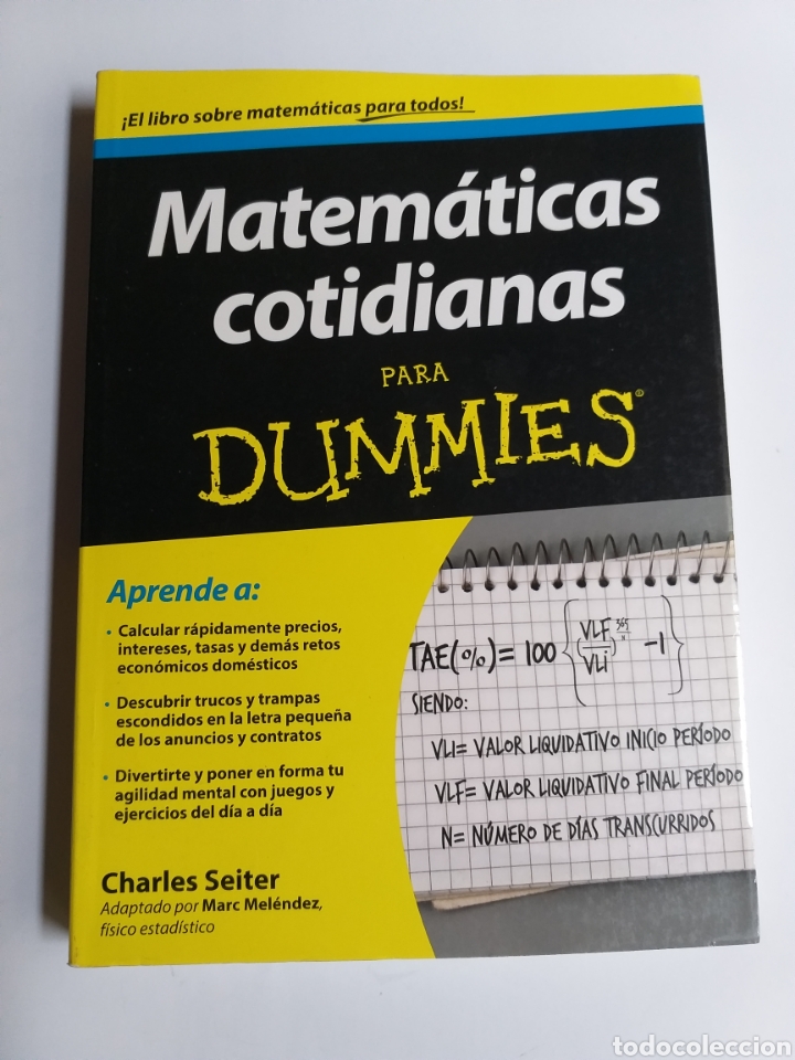 Libros de segunda mano de ciencias: Matem&aacute;ticas cotidianas para dummies Charles seiter . . . Temas matem&aacute;ticas - Foto 1