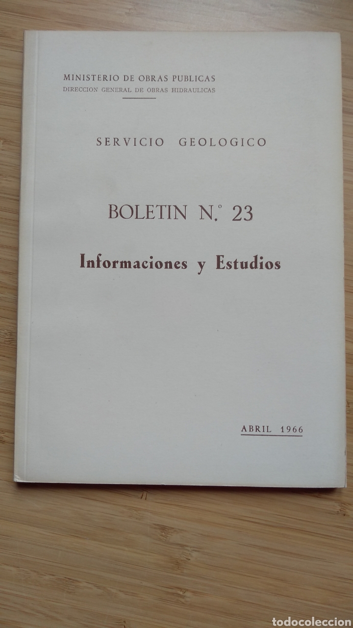 Libros de segunda mano: Servicio Geol&oacute;gico. Bolet&iacute;n n&ordm; 23 - VVAA - Foto 1