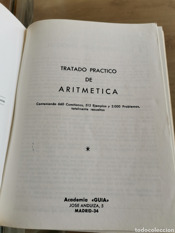 Libros de segunda mano de ciencias: 2.2 tratado pr&aacute;ctico de aritm&eacute;tica. Academia gu&iacute;a. - Foto 2