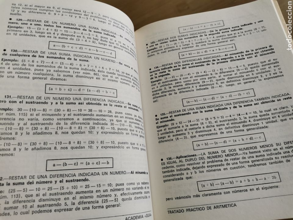 Libros de segunda mano de ciencias: 2.2 tratado pr&aacute;ctico de aritm&eacute;tica. Academia gu&iacute;a. - Foto 3