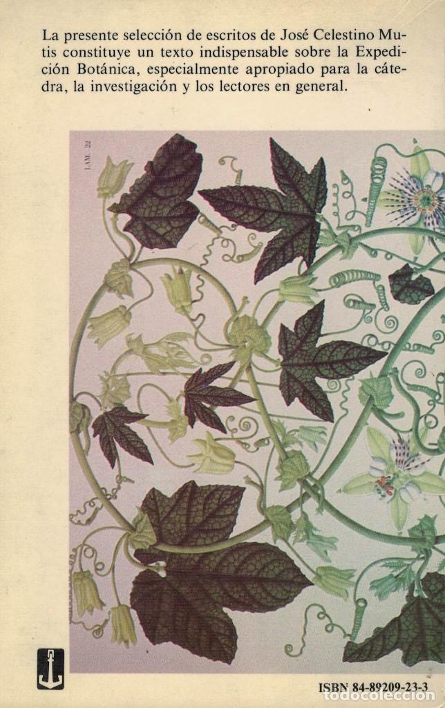 Libros de segunda mano: Mutis y la Expedici&oacute;n Bot&aacute;nica. Documentos / Jos&eacute; Celestino Mutis - Foto 2