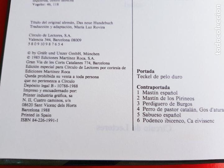 Libros de segunda mano: LIBRO-EL NUEVO LIBRO DEL PERRO-HANS/J.ULLMANN-1988-EXCELENTE-c&iacute;rculo de lectores. - Foto 5