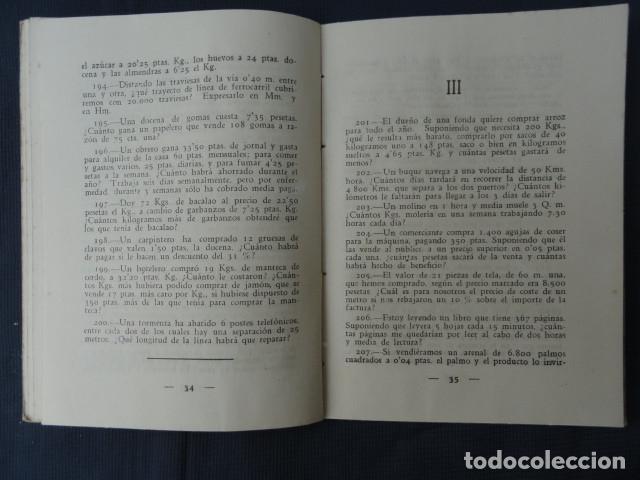 Libros de segunda mano de ciencias: LIBRO 500 PROBLEMAS DE ARITM&Eacute;TICA. A&Ntilde;O 1948. - Foto 3