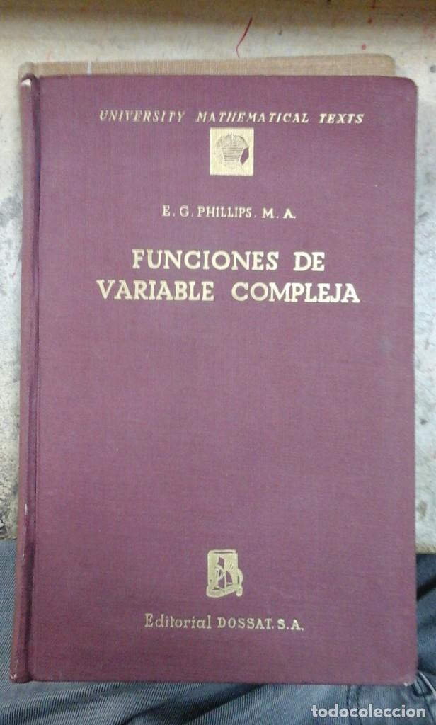 Libros de segunda mano de ciencias: FUNCIONES DE VARIABLE COMPLEJA (Madrid, 1943) - Foto 1