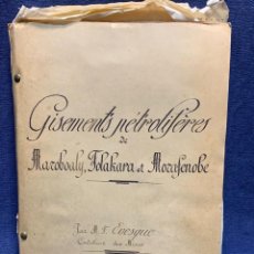 Libros de segunda mano: MADAGASCAR YACIMIENTOS PETROLEO MAROBOALY FOLAKARA MORAFENOBE EVESQUE CONTROLLEUR MINES 31X22CMS. Lote 263054145
