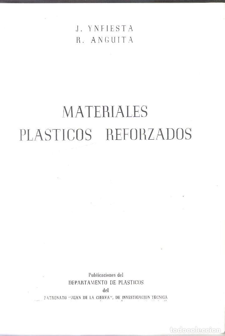 Gebrauchte B&uuml;cher der Wissenschaften: MATERIALES PLASTICOS REFORZADOS - J. YNFIESTA/R.ANGUITA