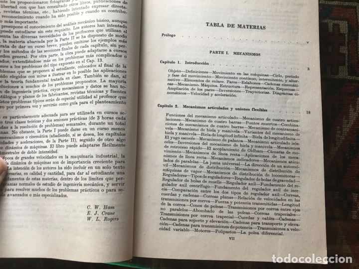 Libros de segunda mano de ciencias: Mec&aacute;nica de m&aacute;quinas. Ham Crane - Foto 2