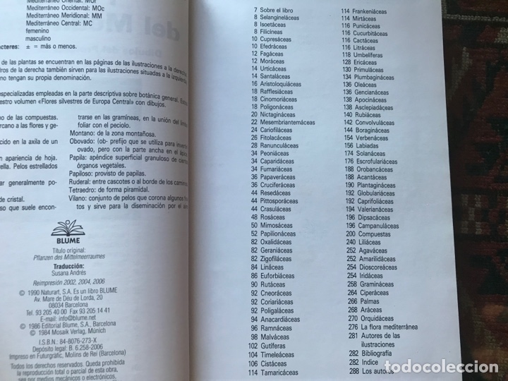 Libros de segunda mano: Plantas del Mediterr&aacute;neo. Blume - Foto 4