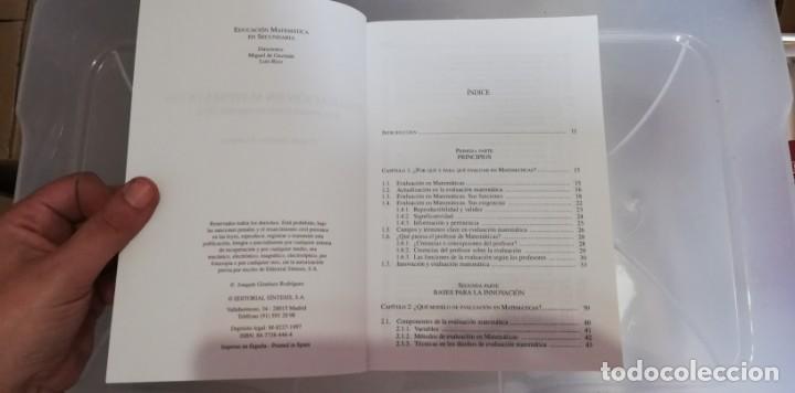 Libros de segunda mano de ciencias: EVALUACION EN MATEMATICAS - GIMENEZ RODRIGUEZ - Foto 4
