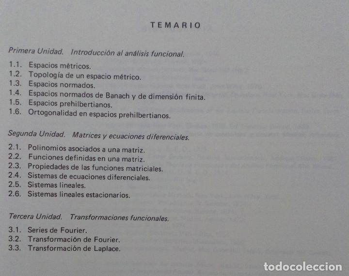 Libros de segunda mano de ciencias: MATEM&Aacute;TICAS DE LA ESPECIALIDAD. U.N.E.D. - Foto 2