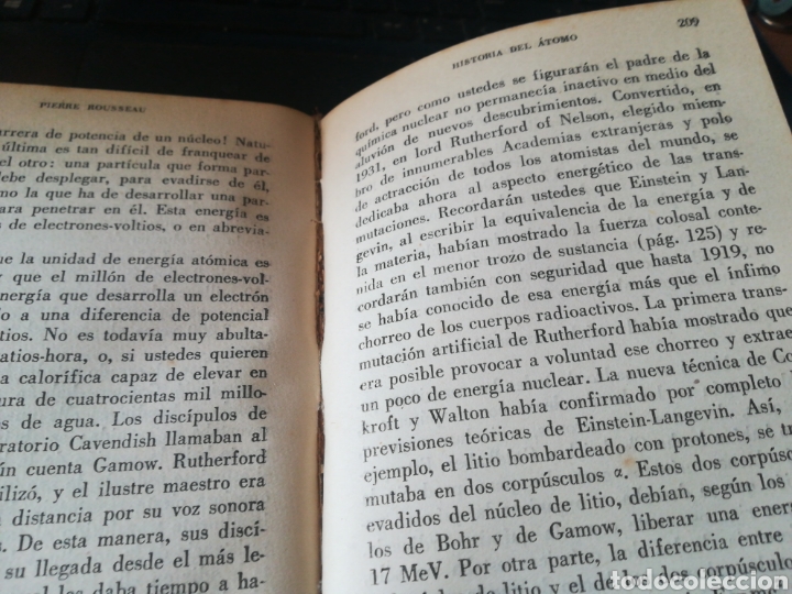 Libros de segunda mano de ciencias: Historia del &aacute;tomo - Pierre Rousseau - Foto 11