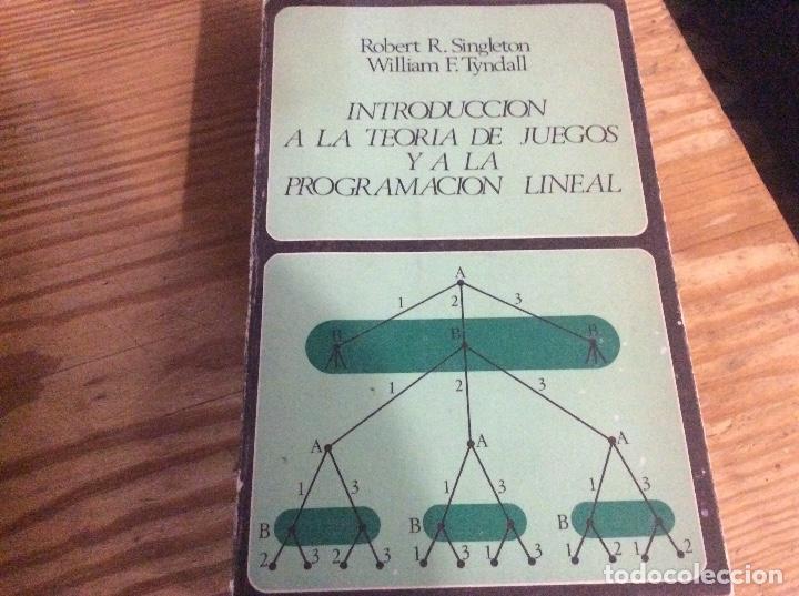 Libros de segunda mano de ciencias: ROBERT SINGLETON - WILLIAM TYNDALL. INTRODUCCI&Oacute;N A LA TEOR&Iacute;A DE JUEGOS Y A LA PROGRAMACI&Oacute;N LINEAL. - Foto 1