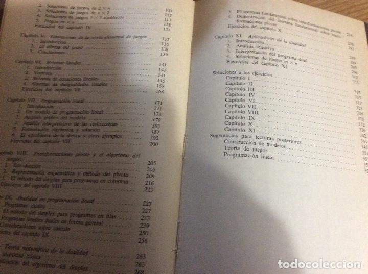 Libros de segunda mano de ciencias: ROBERT SINGLETON - WILLIAM TYNDALL. INTRODUCCI&Oacute;N A LA TEOR&Iacute;A DE JUEGOS Y A LA PROGRAMACI&Oacute;N LINEAL. - Foto 3