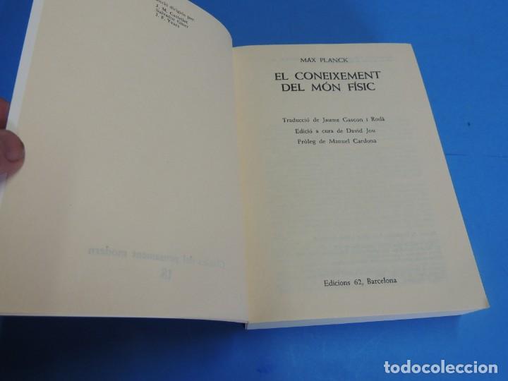 Libros de segunda mano de ciencias: EL CONEIXEMENT DEL M&Oacute;N F&Iacute;SIC.- MAX PLANCK - Foto 2