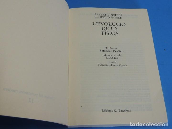 Libros de segunda mano de ciencias: LEVOLUCI&Oacute; DE LA F&Iacute;SICA.-ALBERT EINSTEIN - LEOPOLD INFELD - Foto 2