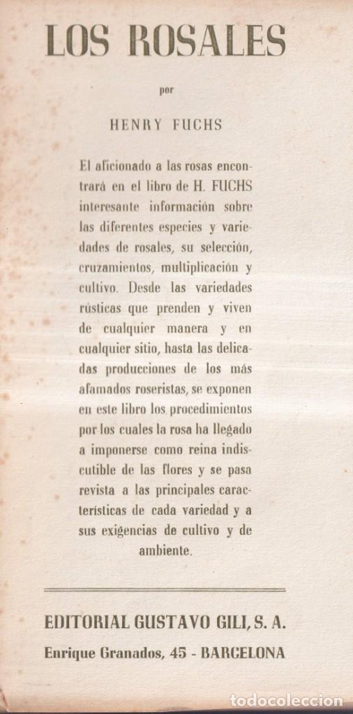 Libros de segunda mano: ROSALES - HENRY FUCHS, TRADUCCIÓN NOEL CLARASO - EDITORIAL GUSTAVO GILI 1950 - Foto 2 - 267612464