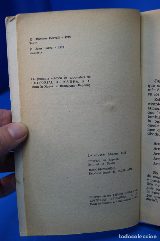 Libros de segunda mano de ciencias: &rdquo;Aperturas Cerradas&rdquo;, M&aacute;ximo Borrel.Editorial Bruguera, 1975. - Foto 3