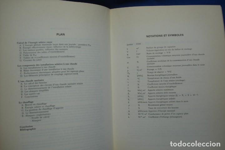 Libros de segunda mano de ciencias: CALCUL DINSTALLATIONS SOLAIRES A EAU 1979 + REGALO - Foto 2