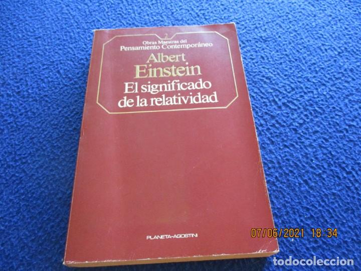 Libros de segunda mano de ciencias: El Significado de la Relatividad Albert Einstein Planeta-Agostini 1985 - Foto 1