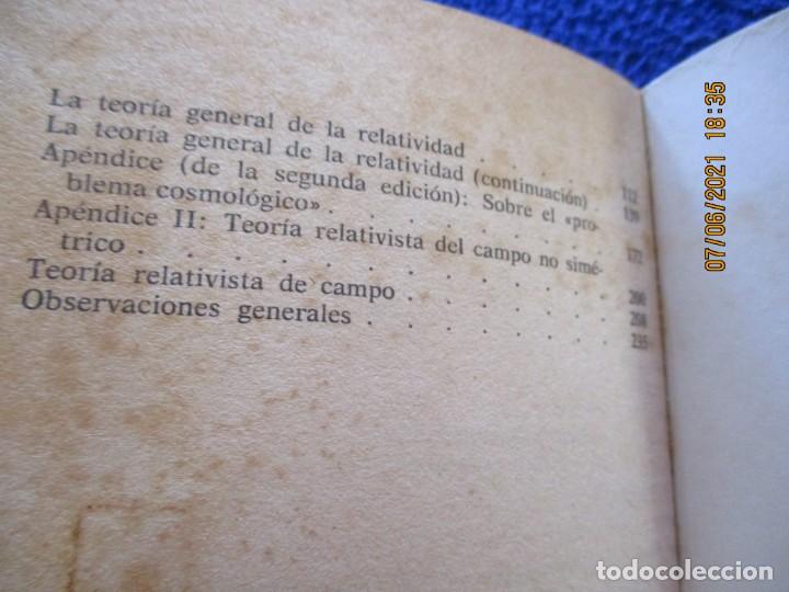 Libros de segunda mano de ciencias: El Significado de la Relatividad Albert Einstein Planeta-Agostini 1985 - Foto 6