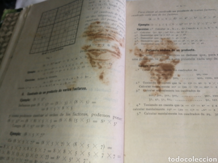 Libros de segunda mano de ciencias: NOCIONES ARITM&Eacute;TICA, A&Ntilde;O 1954,1&deg;EDICION. - Foto 3